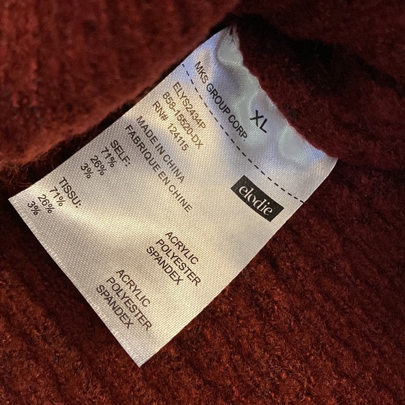 NWT Burgundy Red Elodie Sweater - Picture 4 of 4